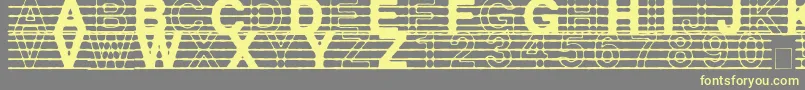 DistractedMusician Font – Yellow Fonts on Gray Background