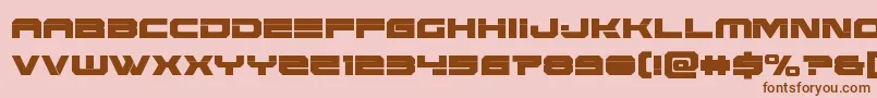 Więcej informacji o czcionce Eridanuscond Czcionka Eridanuscond – brązowe czcionki na różowym tle