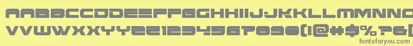 Eridanuscond Font – Gray Fonts on Yellow Background