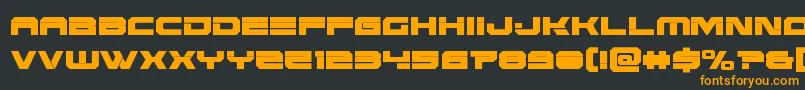 Eridanuscond Font – Orange Fonts on Black Background