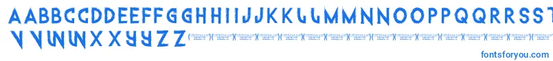 Intothegatorpit Font – Blue Fonts on White Background