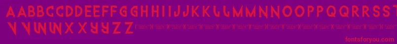 Intothegatorpit Font – Red Fonts on Purple Background