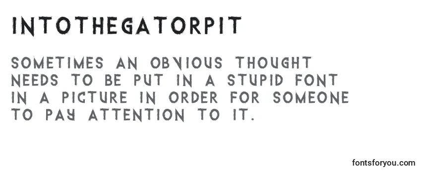 Intothegatorpit (101064) Font