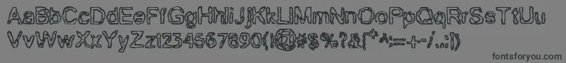 BnGillian Font – Black Fonts on Gray Background