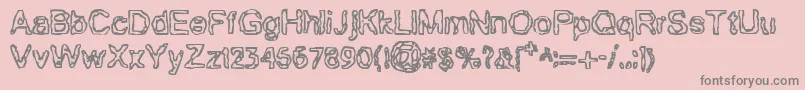 BnGillian Font – Gray Fonts on Pink Background