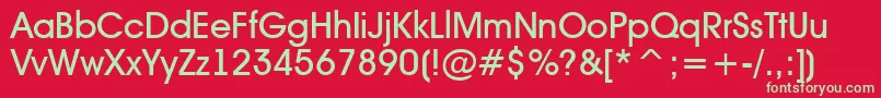 AAvantetckMedium Font – Green Fonts on Red Background