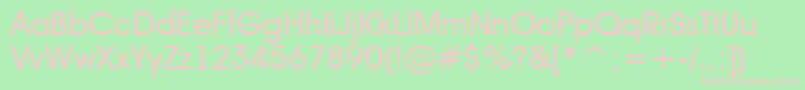 Шрифт AAvantetckMedium – розовые шрифты на зелёном фоне