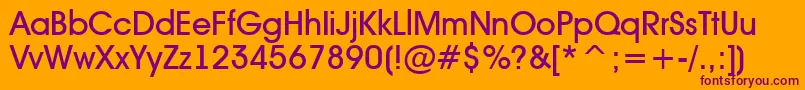 AAvantetckMedium Font – Purple Fonts on Orange Background