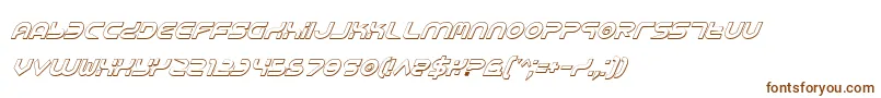Шрифт Yukonsi – коричневые шрифты на белом фоне