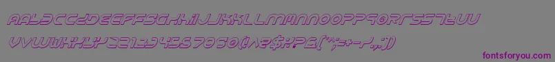 Шрифт Yukonsi – фиолетовые шрифты на сером фоне
