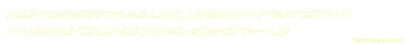 Шрифт Yukonsi – жёлтые шрифты
