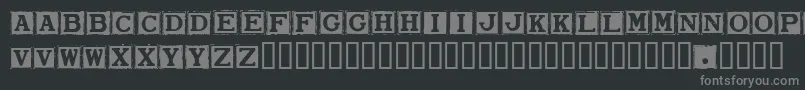 フォントSmard – 黒い背景に灰色の文字