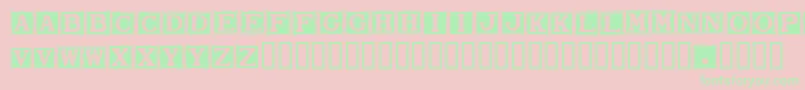 Smard Font – Green Fonts on Pink Background