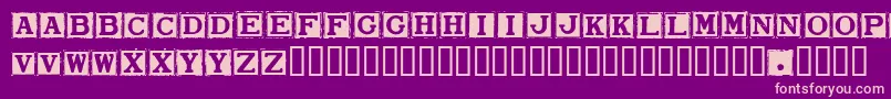 Smard Font – Pink Fonts on Purple Background