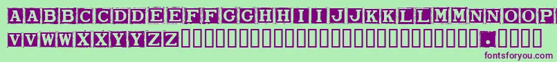 Smard Font – Purple Fonts on Green Background