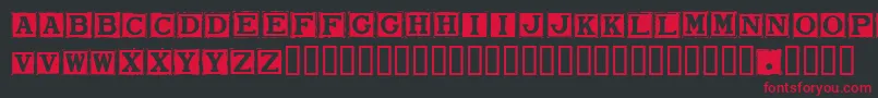 Smard Font – Red Fonts on Black Background