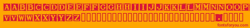 Smard Font – Red Fonts on Orange Background