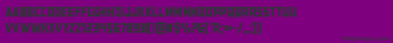 Buchanancond Font – Black Fonts on Purple Background