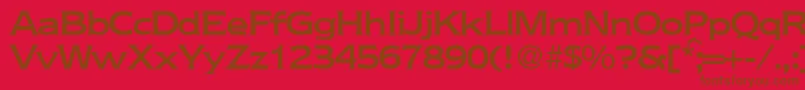 NebraskamediumRegularDb Font – Brown Fonts on Red Background