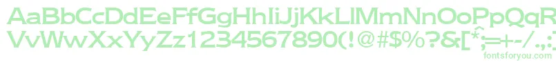 NebraskamediumRegularDb Font – Green Fonts on White Background