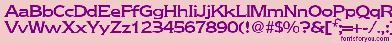 NebraskamediumRegularDb Font – Purple Fonts on Pink Background