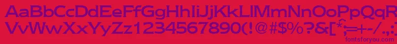 NebraskamediumRegularDb Font – Purple Fonts on Red Background