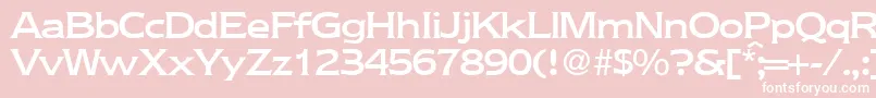 NebraskamediumRegularDb Font – White Fonts on Pink Background