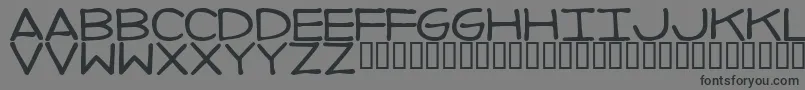 fuente ImperfectFont – Fuentes Negras Sobre Fondo Gris