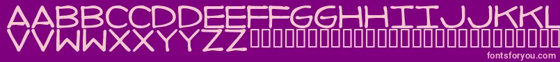 ImperfectFont Font – Pink Fonts on Purple Background