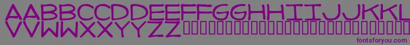 fuente ImperfectFont – Fuentes Moradas Sobre Fondo Gris