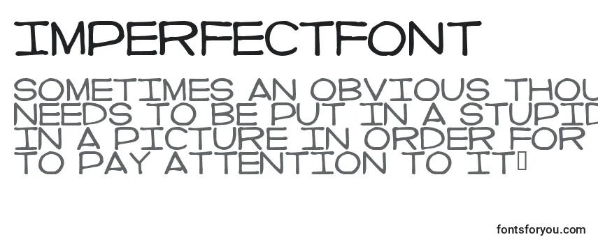Шрифт ImperfectFont