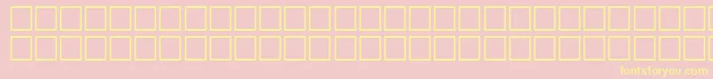 WaterRegular Font – Yellow Fonts on Pink Background