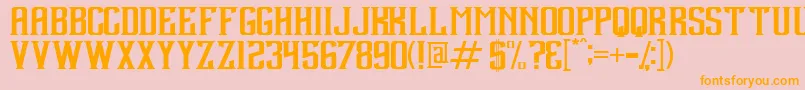 Подробнее о шрифте Debute Шрифт Debute – оранжевые шрифты на розовом фоне