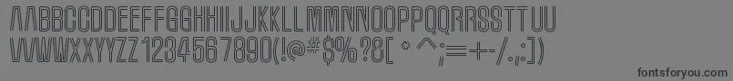 MarqueemoonRegular Font – Black Fonts on Gray Background