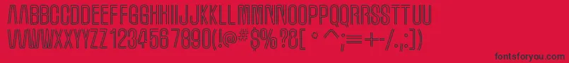 MarqueemoonRegular Font – Black Fonts on Red Background