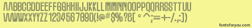 MarqueemoonRegular Font – Black Fonts on Yellow Background