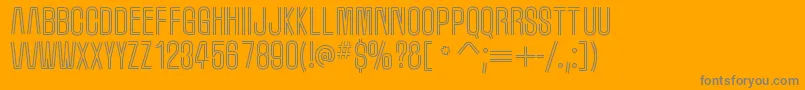 MarqueemoonRegular Font – Gray Fonts on Orange Background