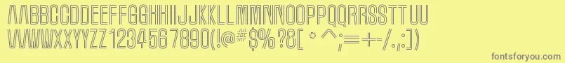 MarqueemoonRegular Font – Gray Fonts on Yellow Background