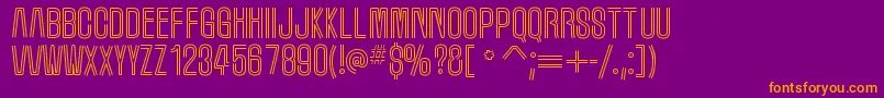 MarqueemoonRegular Font – Orange Fonts on Purple Background