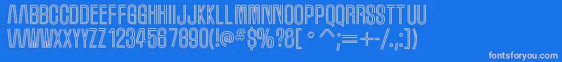 MarqueemoonRegular Font – Pink Fonts on Blue Background