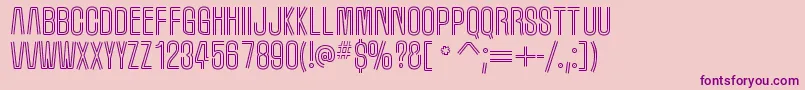 MarqueemoonRegular Font – Purple Fonts on Pink Background