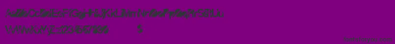 Disconight-Schriftart – Schwarze Schriften auf violettem Hintergrund