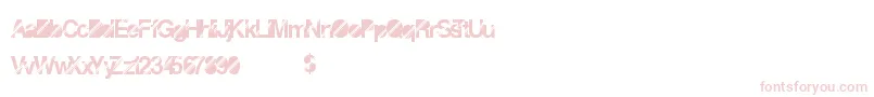 Disconight Font – Pink Fonts on White Background