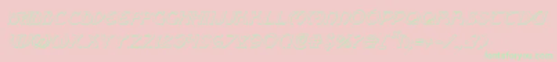 BrinAthynShadowItalic Font – Green Fonts on Pink Background