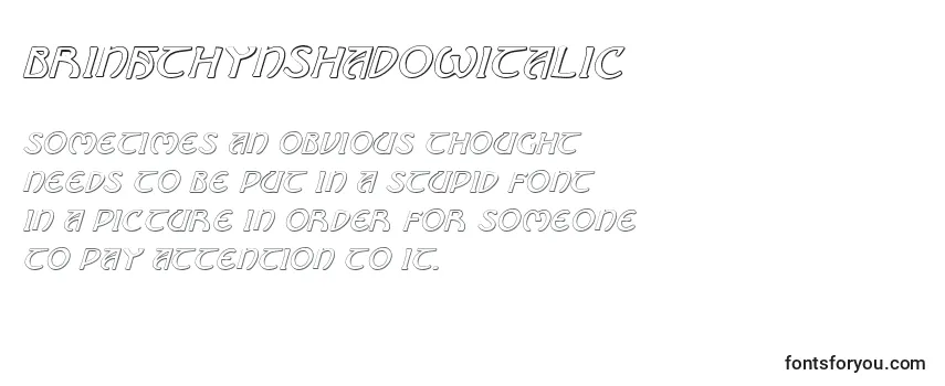 BrinAthynShadowItalic Font