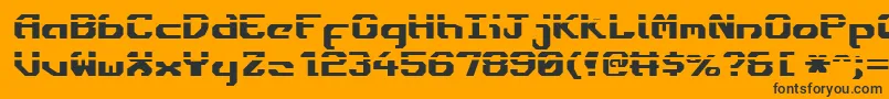 Шрифт Ensignfl – чёрные шрифты на оранжевом фоне