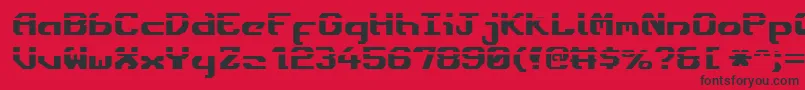 Ensignfl Font – Black Fonts on Red Background