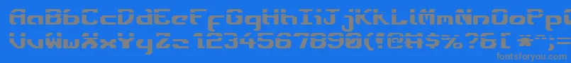 Ensignfl Font – Gray Fonts on Blue Background