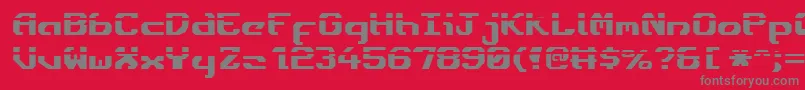 Ensignfl Font – Gray Fonts on Red Background