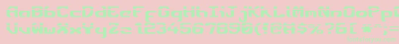 Ensignfl Font – Green Fonts on Pink Background